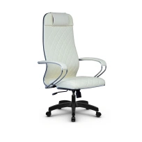 Кресло для руководителя Метта L 1m 40M/K_17831_Кожа перфорированная NewLeather – Черный