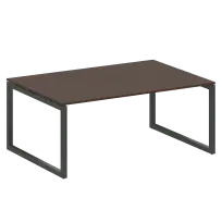 Metal System Quattro Перег. стол (1 столешница) на О-образном м/к 50БО.ПРГ-1.5 Акация/Антрацит металл 1800*1235*750