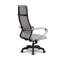 Кресло для руководителя Метта L 1m 42/K_17831_Кожа перфорированная NewLeather – Черный