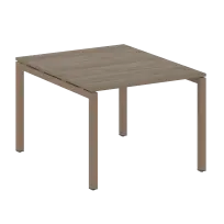 Metal System Quattro Перег. стол (1 столешница) на П-образном м/к 50БП.ПРГ-1.1 Акация/Антрацит металл 1000*1235*750