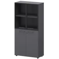 Шкаф высокий комб. Кортез СМШ48.28F.28RS Кронберг/Графит