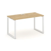 Стол офисный Style Project SN-4O.SP-005 / Дуб Табак – Металл Белый / 1780×600×750