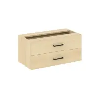 Модуль с 2 ящиками и задней стенкой Shelf System SN.YZSM-001 Тиквуд Светлый/Металл Черный 750×391×342