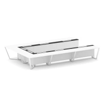 Стол для переговоров П-образный Steel Meet KM-PR.B.SP-15P / Тиквуд Светлый – Графит Глянец – Металл Белый / 4800×3200×750