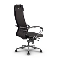 Кресло для руководителя Метта L 1m 38K2/K_17839_Кожа перфорированная NewLeather – Черный