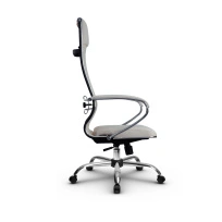 Кресло для руководителя Метта L 1m 42/K_17833_Кожа перфорированная NewLeather – Черный