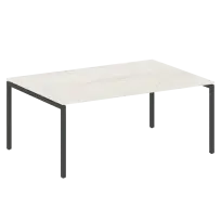 Metal System Quattro Перег. стол (1 столешница) на П-образном м/к 40БП.ПРГ-1.5 Акация/Антрацит металл 1800*1235*750