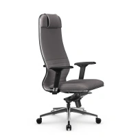 Кресло для руководителя Метта L 1m 38K2/4D_17839_Кожа перфорированная NewLeather – Темно-коричневый