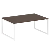 Metal System Quattro Перег. стол (1 столешница) на О-образном м/к 40БО.ПРГ-1.5 Акация/Антрацит металл 1800*1235*750