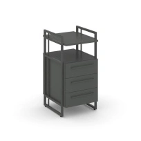 Тумба для документов приставная Rift Direct RF.TPRR-001 Дуб Табак / Металл Черный 424×500×821