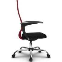 Кресло офисное Metta  SU-CM-8P (SU-СU160-8P) CH / Красный – Красный