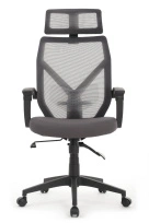 Белый пластик/Синяя сетка сидушка W-203AC
