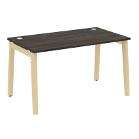 Onix Wood Стол офисный OW.SP-3.8 Дуб мали/Дуб светлый/Белый металл 1380×800×750
