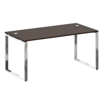 Metal System Direct Стол рабочий руководителя на О-обр. м/к БО.СРР-4.8 Акация/Нерж. сталь 1600*800*750