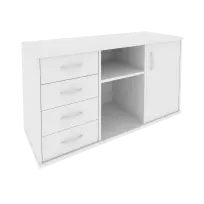 Riva Тумба под оргтехнику с фолдингом А.МТ-2F Белый 1192*450*667