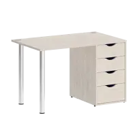 Home Office Стол офисный VR.SP-3-118.4 Серый/Хром опоры 1180×720×750