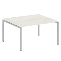 Metal System Quattro Перег. стол (1 столешница) на П-образном м/к 40БП.ПРГ-1.3 Акация/Антрацит металл 1400*1235*750
