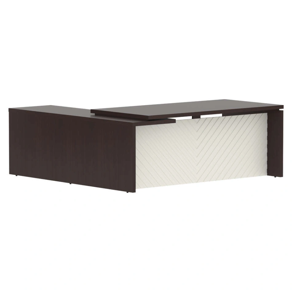 Стол для руководителя правый TLCT 2020(R) Венге Магия Z/Латте 2000×2000×750 TORR LUX