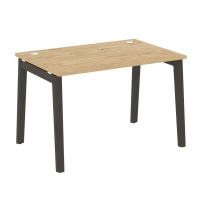 Onix Wood Стол офисный OW.SP-2.8 Дуб мали/Дуб светлый/Белый металл 1180×800×750