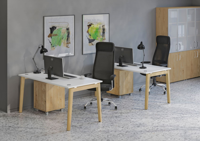 Кабинет руководителя Onix Wood Direct цвет Дуб Аттик - Дуб Светлый