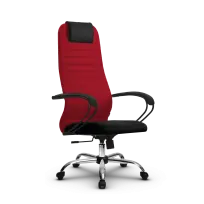 Кресло для руководителя Metta SU-BP-10 (SU-BK130-10) CH / Красный – Красный