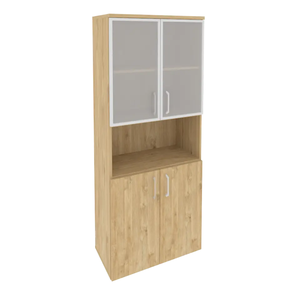 Onix Шкаф высокий широкий O.ST-1.4 R Тиквуд светлый 800×420×1977