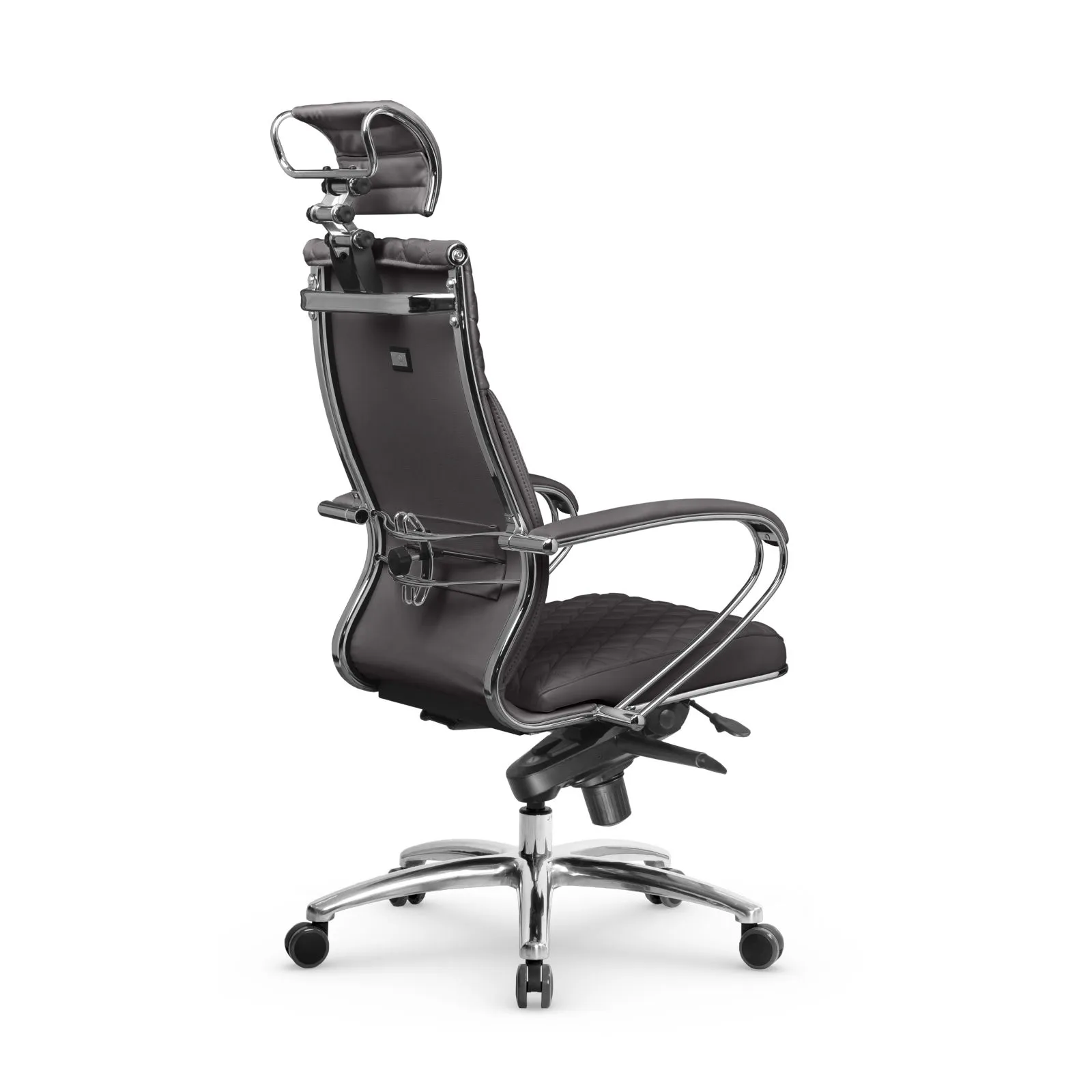 Кресло для руководителя Метта L 2c 44C/K_17838_Кожа перфорированная NewLeather - Черный_Кожа перфорированная NewLeather - Черный