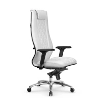 Кресло для руководителя Метта L 1m 50M/4D_17838_Кожа перфорированная NewLeather - Черный_Кожа перфорированная NewLeather - Черный