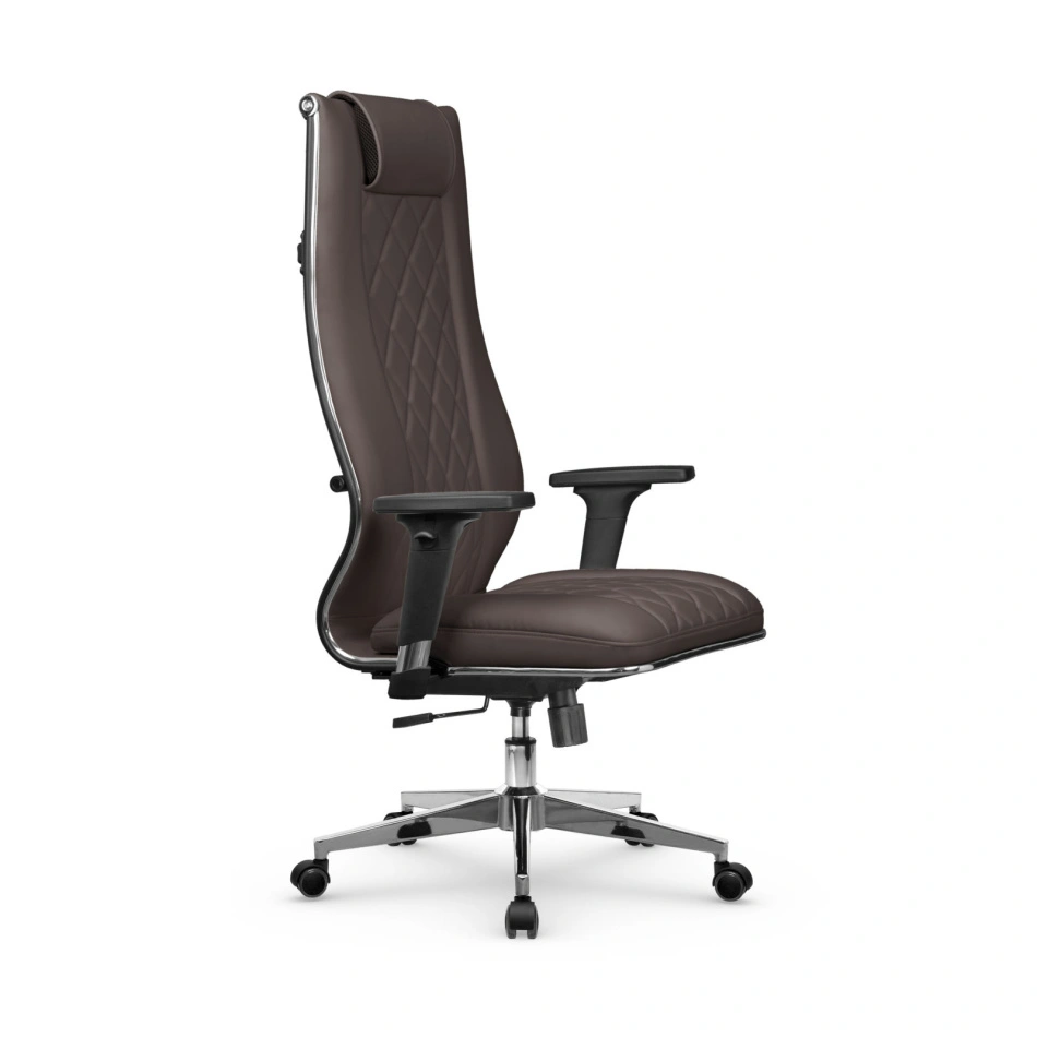 Кресло для руководителя Метта L 1m 50M/2D_17834_Infinity Easy Clean_темно-коричневый
