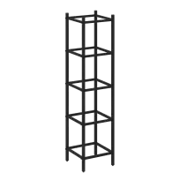 Loft Угловой проходной модуль VR.L-SL.UPK-4.4.4 Серый металл 446×446×1869
