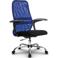 Кресло офисное Metta  SU-CM-8P (SU-СU160-8P) CH / Красный – Красный