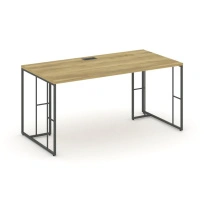 Стол для руководителя Rift Direct RF.SR-023 Дуб Табак / Металл Черный 1380×800×750