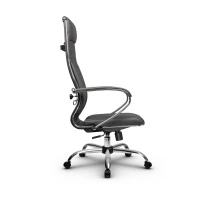 Кресло для руководителя Метта L 1m 44M/K_17833_Кожа перфорированная NewLeather – Черный
