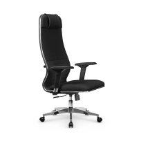 Кресло для руководителя Метта L 1m 38K2/4D_17834_Кожа перфорированная NewLeather – Темно-коричневый