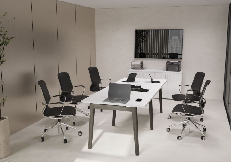 Столы для переговоров Onix Wood цвет Денвер Светлый - Дуб Тёмный