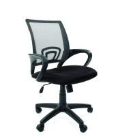 Кресло офисное Chairman 696 Россия TW-05 Пластик черный / Спинка синяя