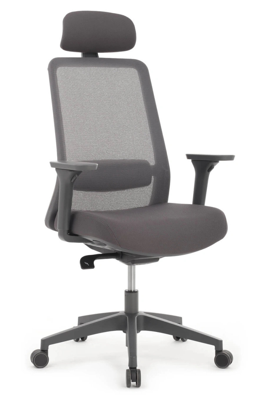Кресло WORK W-218C Grey Серый пластик/Серая сетка 65-64-113-123