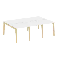 Onix Wood Рабочая станция OW.D.RS-6.0.8 Белый бриллиант/Дуб светлый/Белый металл 2340*1635*750