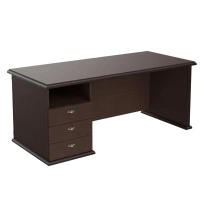 Стол руководителя однотумбовый RDT 188.A(L) Орех Даллас 1800х800х750 RAUT