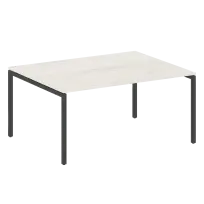 Metal System Quattro Перег. стол (1 столешница) на П-образном м/к 40БП.ПРГ-1.4 Акация/Антрацит металл 1600*1235*750