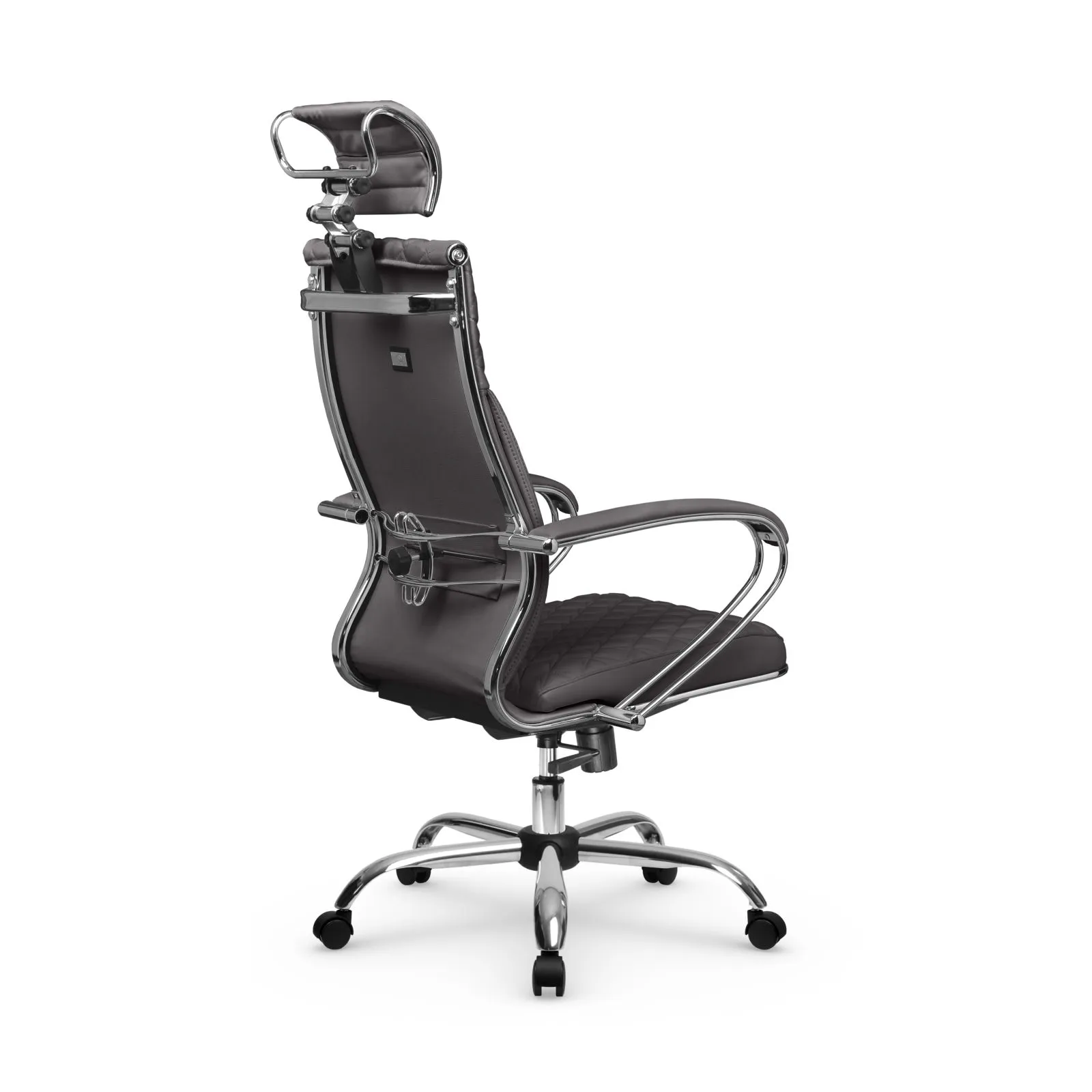 Кресло для руководителя Метта L 2c 44C/K_17833_Кожа перфорированная NewLeather - Черный_Кожа перфорированная NewLeather - Черный
