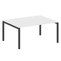 Metal System Quattro Перег. стол (1 столешница) на П-образном м/к 50БП.ПРГ-1.4 Акация/Антрацит металл 1600*1235*750