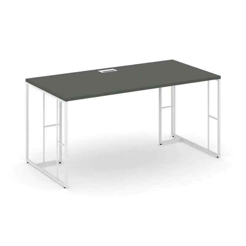 Стол для руководителя Rift Direct RF.SR-023 Антрацит / Металл Белый 1380×800×750