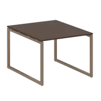 Metal System Quattro Перег. стол (1 столешница) на О-образном м/к 40БО.ПРГ-1.1 Акация/Антрацит металл 1000*1235*750