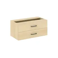Модуль с 2 ящиками и задней стенкой Shelf System SN.YZSM-001 Тиквуд Светлый/Металл Антрацит 750×391×342