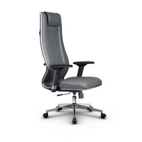Кресло для руководителя Метта L 1m 50M/4D_17834_Кожа перфорированная NewLeather - Черный_Кожа перфорированная NewLeather - Черный