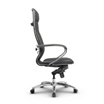 Кресло для руководителя Метта L 1m 44M/K_17838_Кожа перфорированная NewLeather – Черный