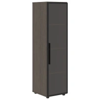 Шкаф для документов со стеклянной дверью VMCS 40.2(R) Яшма черный 400×430×1517 VELION