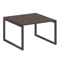 Metal System Quattro Перег. стол (1 столешница) на О-образном м/к 50БО.ПРГ-1.2 Акация/Антрацит металл 1200*1235*750