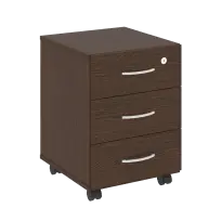 Nova S Тумба подкатная (3 ящика, с замком) В.ТМ-3 Венге 407×439×556